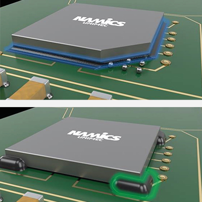 Underfill Namics pour BGA montés sur carte